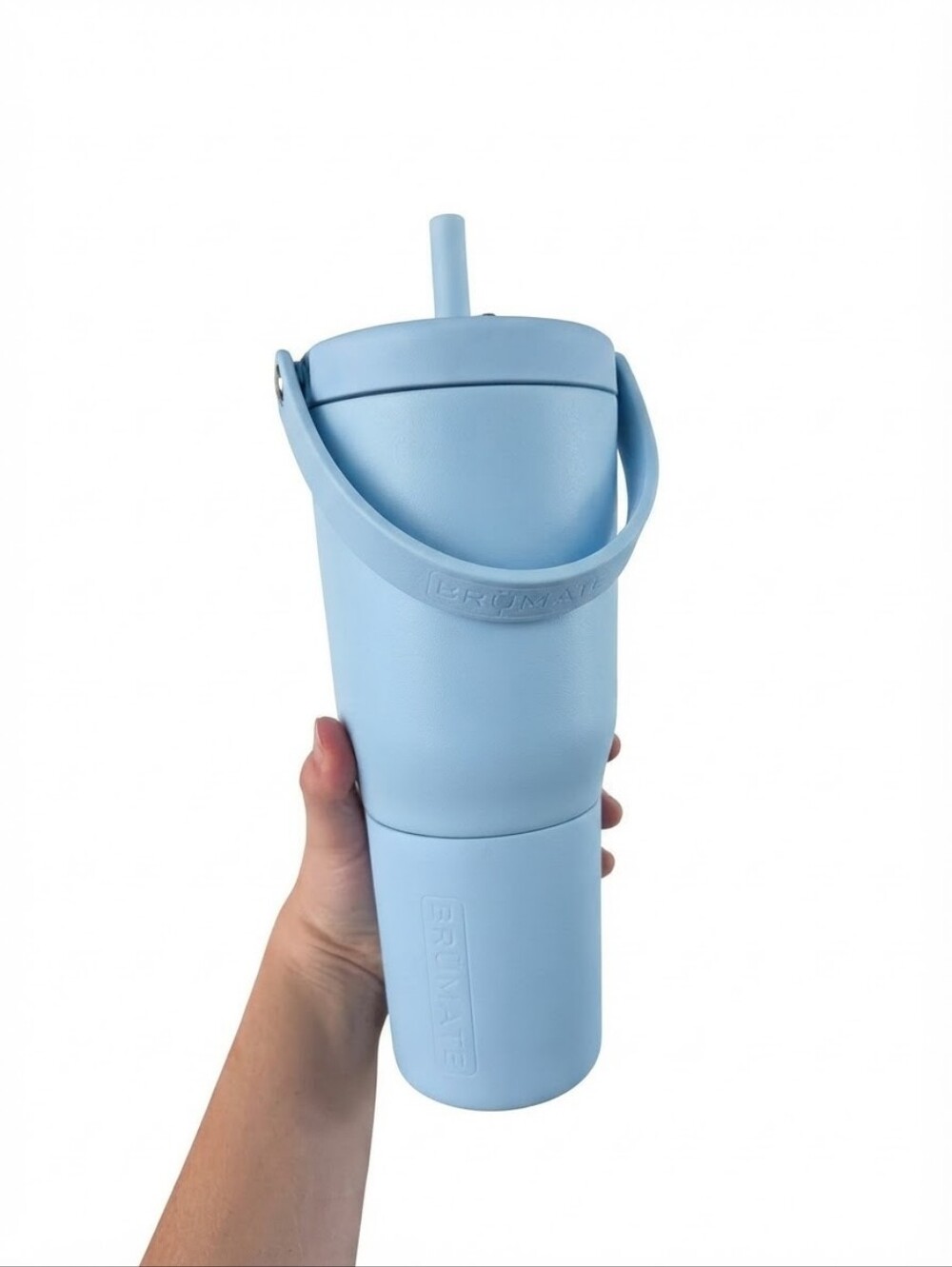 BrüMate Resa 35oz 100% Leakproof Straw Tumbler - Blue Agave Light Blue